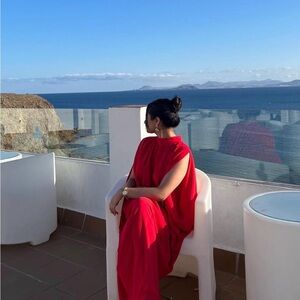 Elegant Red Maxi Dress